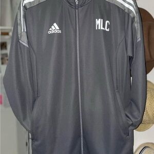 Adidas Men's Charcoal Performance Jacket